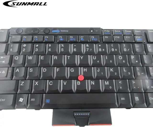 Alt view image 4 of 5 - SUNMALL T410 Keyboard, New Laptop Keyboard with Pointer Compatible with Lenovo ThinkPad t410 t420 t510 t520 x220 t400 t420s US Layout Black