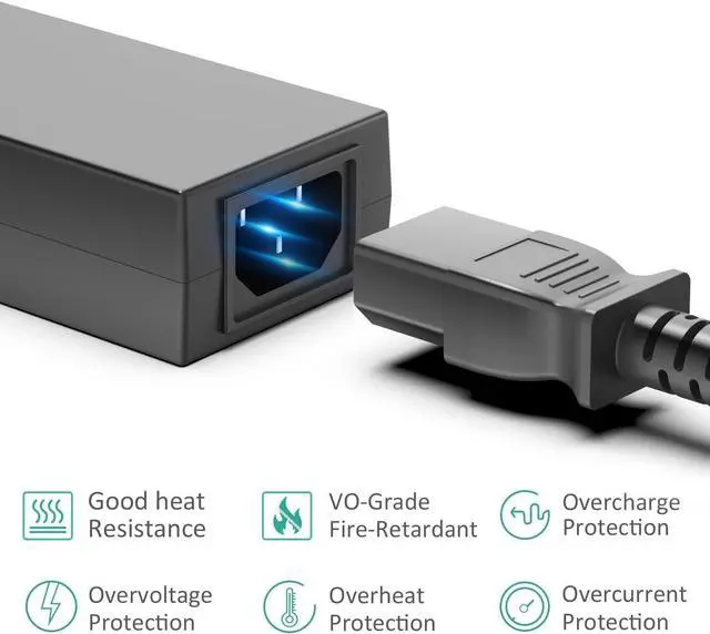 Alt view image 3 of 5 - KFD 12V 8.33A 100W AC Adapter 4-Pin for SINPRO MPU100-105 Power Supply Synology DS918+ DS920+ DS409 DS415 DS408 DiskStation NAS Server Charger QNAP TS464 TS431 TS410 TS412 TS419 NAS Server Power Cord