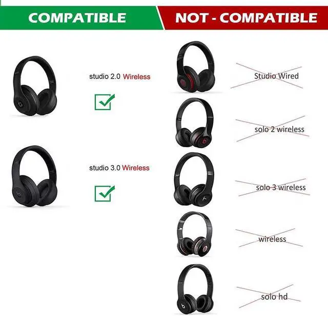 Alt view image 2 of 5 - Lektuen Studio 3 Headband Replacement Studio 3 Replacement Headband Top Head Band for Studio3 3.0 Wired/Wireless Headphones (Matte Black)