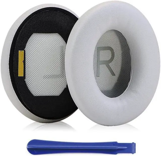 Main image of MOLGRIA QC45 Ear Pads Cushion, Replacement Protein Leather Earpads for Bose QuietComfort 45 QC45 Quiet Comfort SE Over-Ear Headphones(White Smoke)
