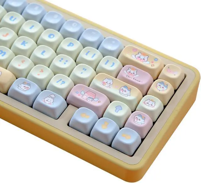 ZXMICYFA MOA Profile PBT Keycaps,125 Keys Dye Sublimation