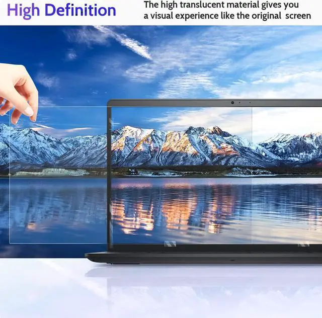 Alt view image 5 of 5 - Peslv 17.3 Inch Laptop Privacy Screen Compatible With Lenovo Hp Dell Acer Asus Thinkpad Envy, 16:9 Aspect Removable Anti Glare Blue Light Filter Protector, 17.3inch Computer Monitor Security Shield