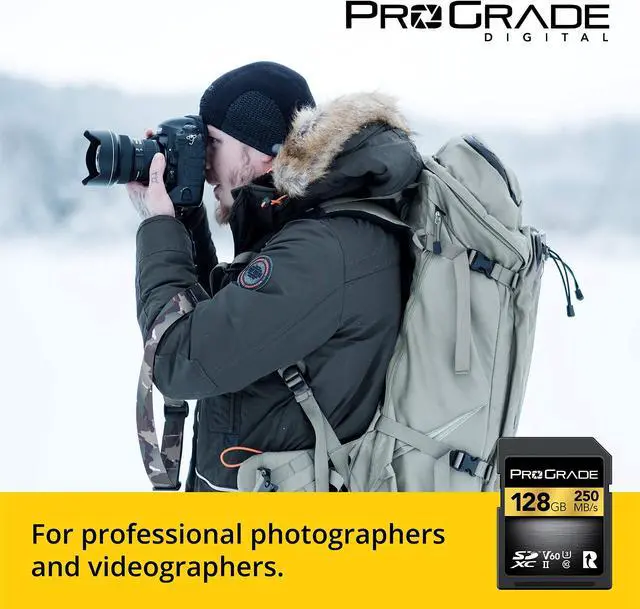 Alt view image 3 of 5 - SD UHS-II 128GB Card V60 Up to 130MB/s Write Speed and 250 MB/s Read Speed | for Professional Vloggers, Filmmakers, Photographers & Content Curators  by Prograde Digital