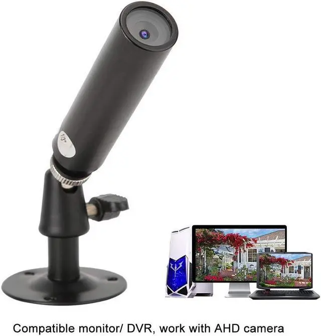 Alt view image 3 of 5 - AHD Cylinder Camera, 1080P 2MP Full High Definition Micro Wired Security Camera,AV & BNC 0.0001 Lux Metal Cylinder Camera Compatible Monitor/DVR, Work with AHD Camera