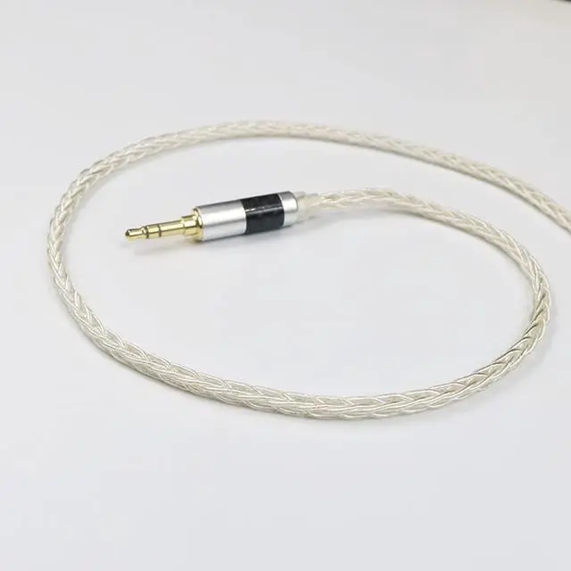 Alt view image 3 of 5 - senleeor MMCX 3.5MM Upgrade Earphone Cable 8Core Silver Plated Copper Upgrade Detachable Earphone Wire for Shure 846 535 Tin Audio T2 Plus P1 (3.5MM, MMCX)