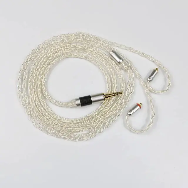 Main image of senleeor MMCX 3.5MM Upgrade Earphone Cable 8Core Silver Plated Copper Upgrade Detachable Earphone Wire for Shure 846 535 Tin Audio T2 Plus P1 (3.5MM, MMCX)