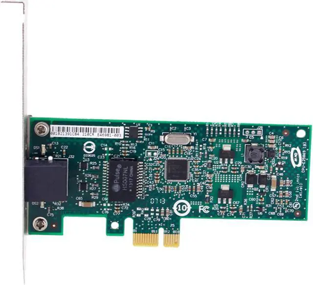 Alt view image 4 of 5 - 10/100/1000Mbps PCIe x 1 Network Adapter Single RJ45 Port Compatible Intel EXPI9301CTBLK 82574L Gigabit Ethernet Desktop LAN Card