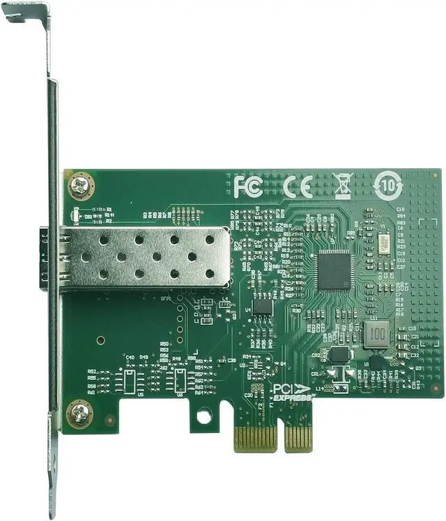 Alt view image 3 of 5 - 1.25Gb PCIe x1 Converged Ethernet Network Card, Single SFP Port LAN Card Gigabit NIC with Intel I210-AS Chipset Server Support Windows Server/Windows/Linux/Vmware ESXI
