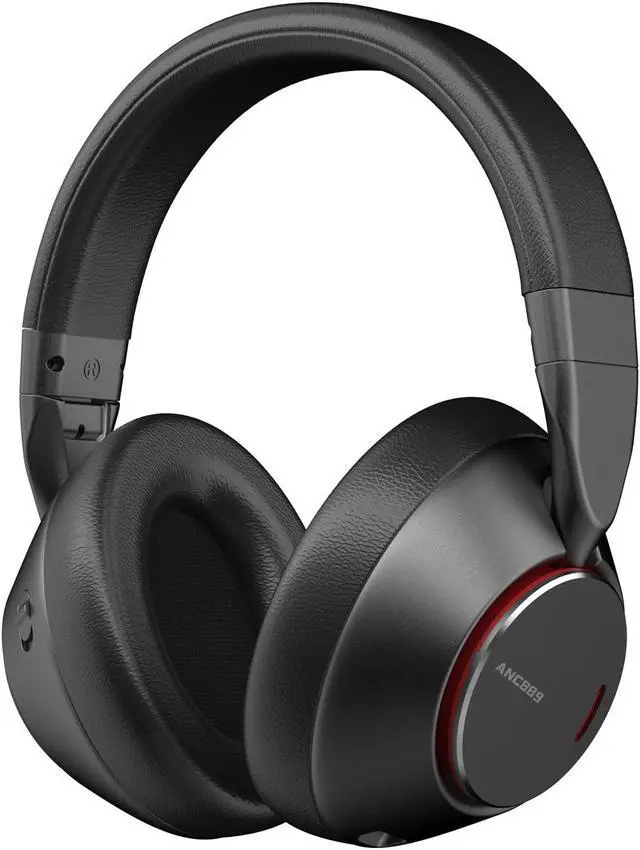 Alt view image 2 of 5 - UNIVEGET Bluetooth Headphones Over Ear, 60 Hours Playtime Wireless Headphones with Microphone, Foldable Lightweight Headset with Deep Bass, HiFi Stereo Sound for Travel Work Cellphone - Black