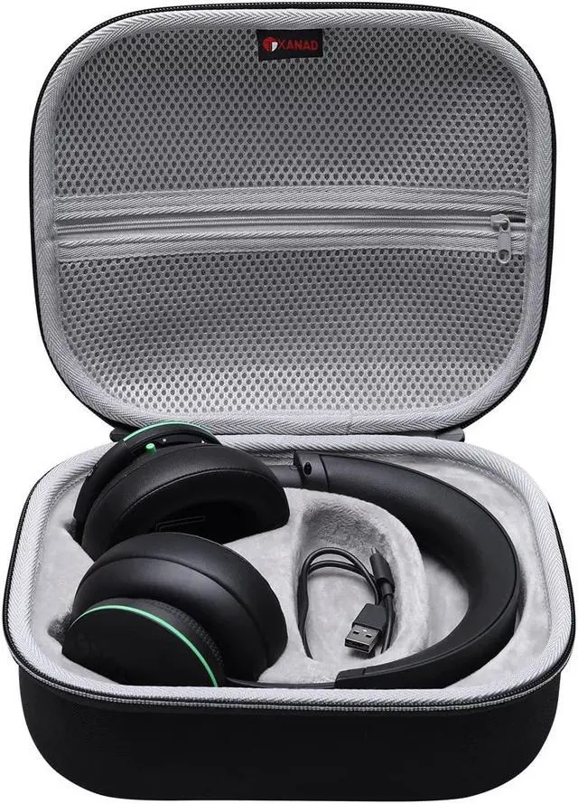 Main image of XANAD Hard Case for Xbox Wireless Headset or Sony Pulse PS5 3D Headset - Storage Protective Bag