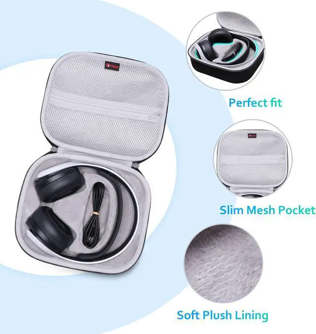 Alt view image 4 of 5 - XANAD Hard Case for Xbox Wireless Headset or Sony Pulse PS5 3D Headset - Storage Protective Bag