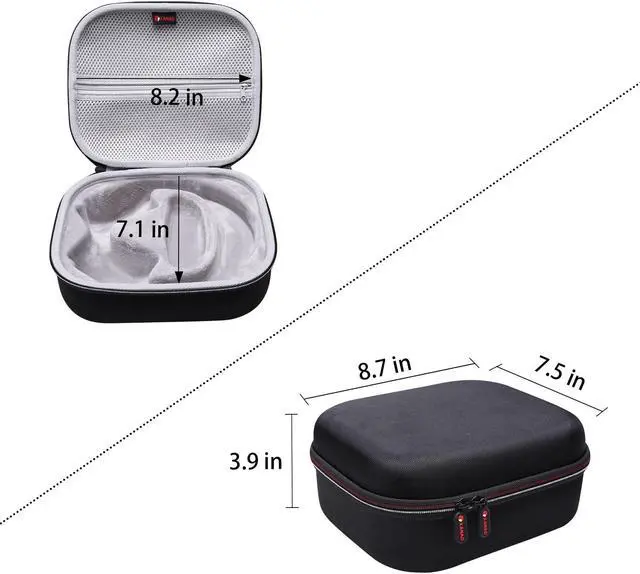 Alt view image 5 of 5 - XANAD Hard Case for Xbox Wireless Headset or Sony Pulse PS5 3D Headset - Storage Protective Bag