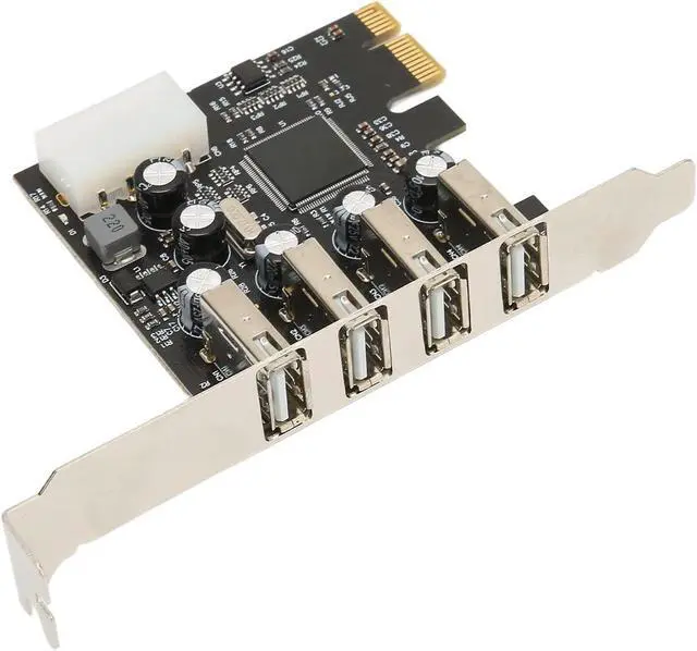 Alt view image 2 of 5 - Zopsc 4 X USB2.0 PCI E to USB Expansion Card Hub Adapter, High Performance OHCI Protocol ASIX MCS9990 USB Slot Expansion Card Compatible with for 7/8/10/, for Linux