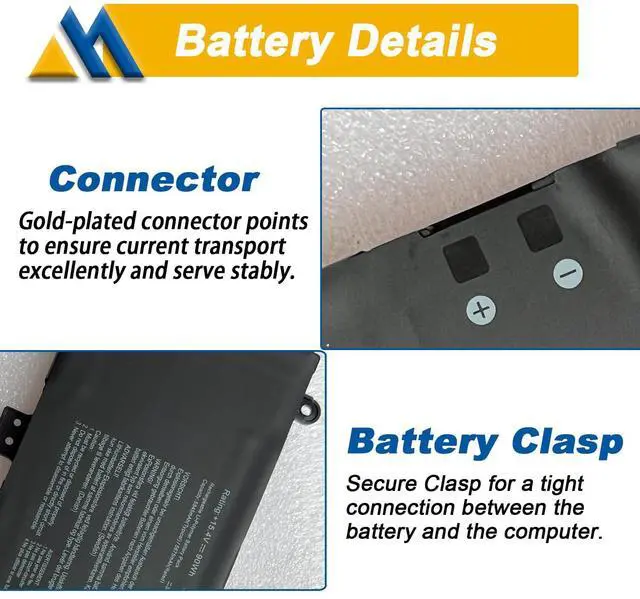 Alt view image 4 of 5 - Mobik 90Wh C41N2013 C41N2013-1 Battery Replacement for ASUS ROG Strix G15 G513 G513IM G513QR G17 G713 G713IM G713QM Rog Strix Scar 15 G533 7 G733 Zephyrus G15 GA503 M16 GU603 S17 GX703 15.4V 5675mAh