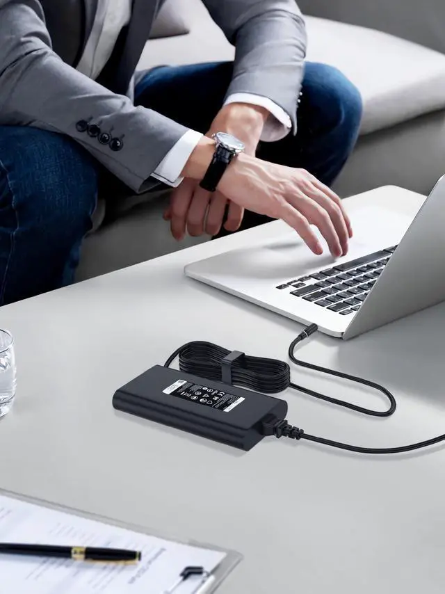 Alt view image 4 of 5 - 240W Slim Style AC Adapter Charger for Dell Precision 17 7670 7680 7780 7770 Alienware M17 R5 M15 R7 AMD R7 X15 R2 X16 R1 X17 R2 19.5V 12.3A with AC Power Adapter Supply