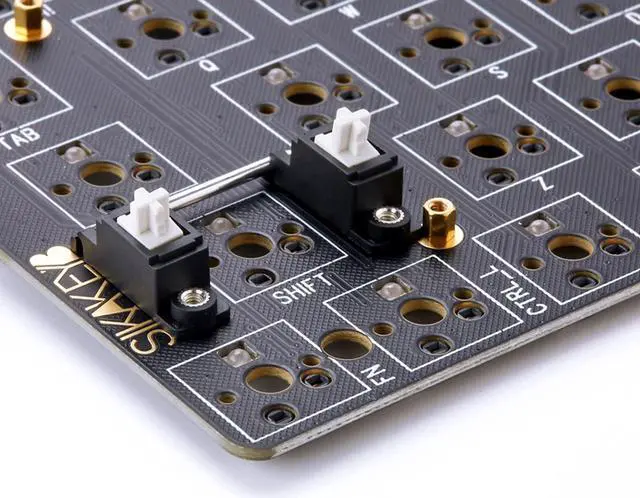 Alt view image 5 of 5 - DRAOZA Gasket Aluminum Alloy Custom Keyboard Compact 65% Keyboard with Knob, DIY Mechanical Keyboard Kit, Hotswap,Aluminum Alloy Shell,Metal Positioning Plate,Sound Insulation Mat,Silicone PadRed