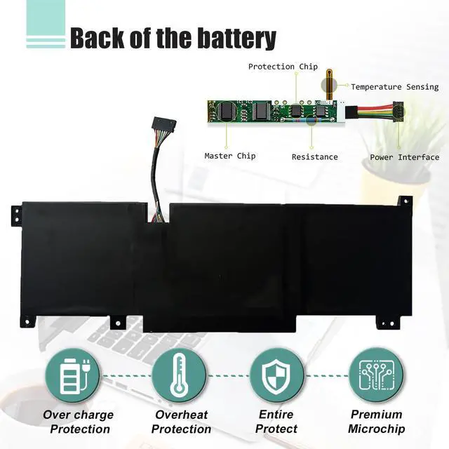 Alt view image 5 of 5 - BOWEIRUI BTY-M492 Battery for MSI WF66 WF76 11UI 11UJ Katana GF66 11UD 12UG 12UX GF76 11UE 12UD Crosshair 15 17 A11UCK A11UDK A11UEK Pulse GL66 GL76 11UDK 11UEK 11UCK Sword 15 A11U A11UD A11UE