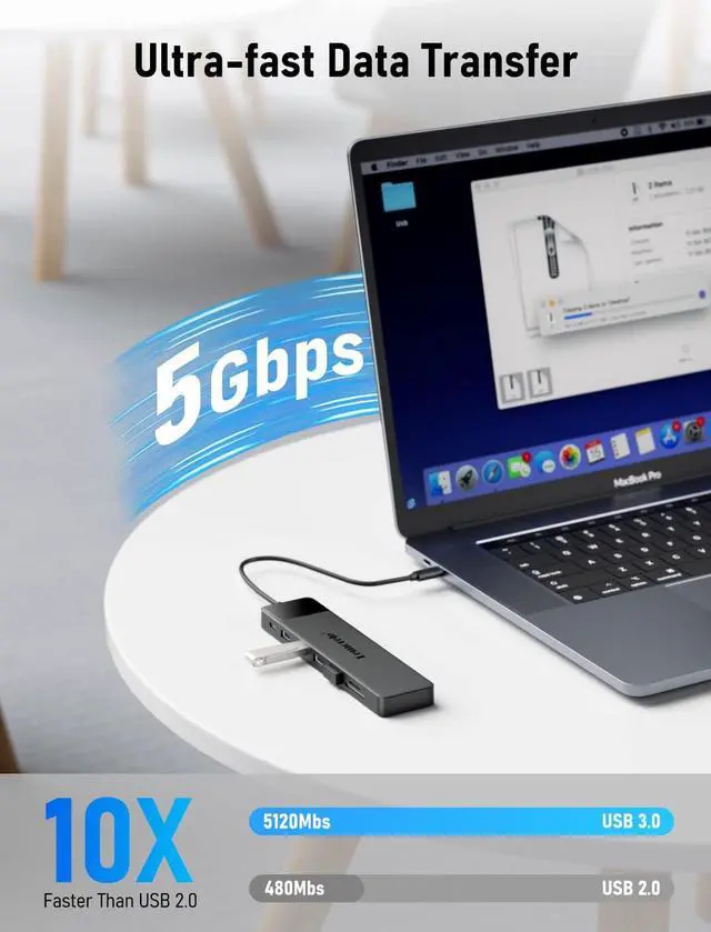 Alt view image 4 of 5 - Lemorele 13 in 1 USB C Docking Station Triple Monitor w/Dual HDMI 4K, VGA, 5 USB 3.0/2.0, USB-C 3.0, 100W PD, SD/TF, 3.5mm Audio, Multiport Hub Adapter for Lenovo, Surface, Dell, HP Laptops