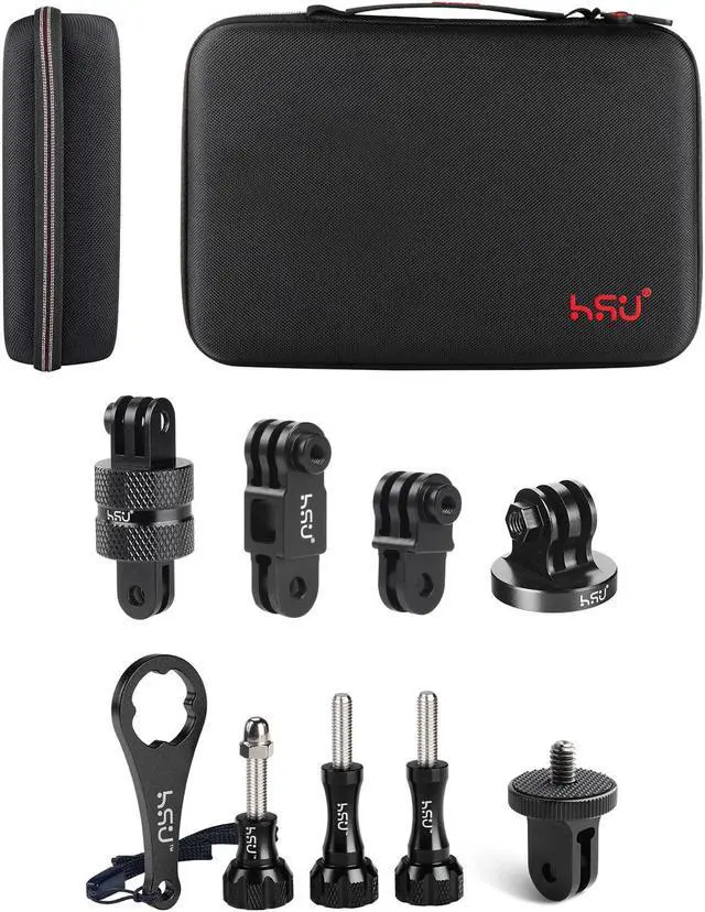 Main image of HSU Large Carrying Case and Aluminum Alloy Basic Adapter Grab Bag for GoPro