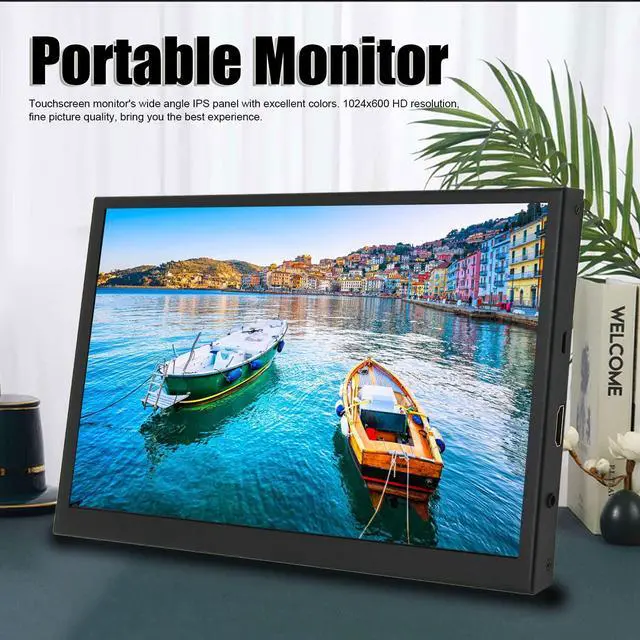 Alt view image 3 of 5 - ASHATA 10.1 Inch Touchscreen Monitor, HD LCD Screen Display Panel, 1024x600 Portable Laptop Second Screen for for OS X for RPi 4 3