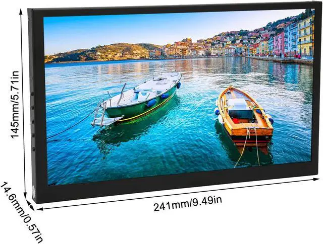Alt view image 4 of 5 - ASHATA 10.1 Inch Touchscreen Monitor, HD LCD Screen Display Panel, 1024x600 Portable Laptop Second Screen for for OS X for RPi 4 3