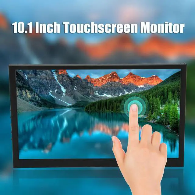 Alt view image 2 of 5 - ASHATA 10.1 Inch Touchscreen Monitor, HD LCD Screen Display Panel, 1024x600 Portable Laptop Second Screen for for OS X for RPi 4 3