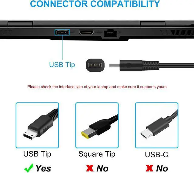 Alt view image 4 of 5 - VHBW 240W USB Tip Charger for MSI GP77 GS77 GE76 GE66 GP76 GP66 MS-17K3 A20-240P2A A240A007P S93-0409410-C54 Stealth 17 14 Studio Creator Z16 HX CreatorPro Z16P Z17 RTX 4090 4080 4070 Power Supply