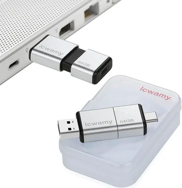 Alt view image 3 of 5 - lcwamy 64GB USB Flash Drives 8 Pack USBC Flash Drive 64GB Type C Flash Drive USB C Thumb Drive USB C Memory Stick USBC Drive (8PCS)