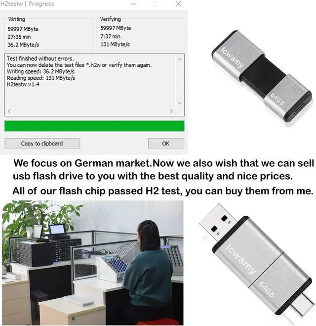 Alt view image 5 of 5 - lcwamy 64GB USB Flash Drives 8 Pack USBC Flash Drive 64GB Type C Flash Drive USB C Thumb Drive USB C Memory Stick USBC Drive (8PCS)