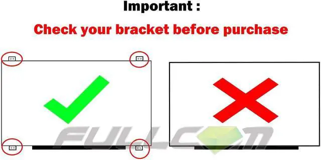 Alt view image 5 of 5 - FULLCOM New 14 inch Narrow Edge Screen with Tabs Compatible with Vivobook E406S fit B140XTN07.1M/N140BGA-EA4 C1 Replacement Screen