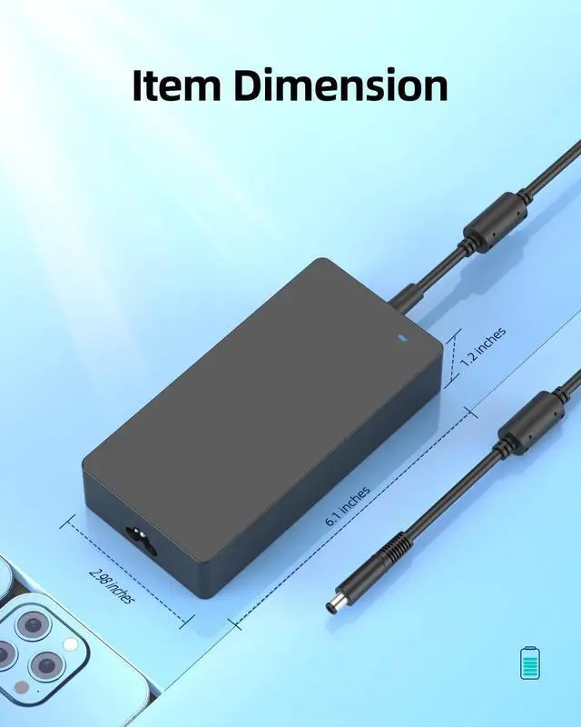 Alt view image 4 of 5 - 180W 130W AC Charger Fit for Dell-G-Series G3 G5 G7 G15 15 3500 5500 7500 17 7700 5510 5511 5520 5525 5521 Special Edition P46E P89F P100F P105F Laptop Power Supply Adapter Cord