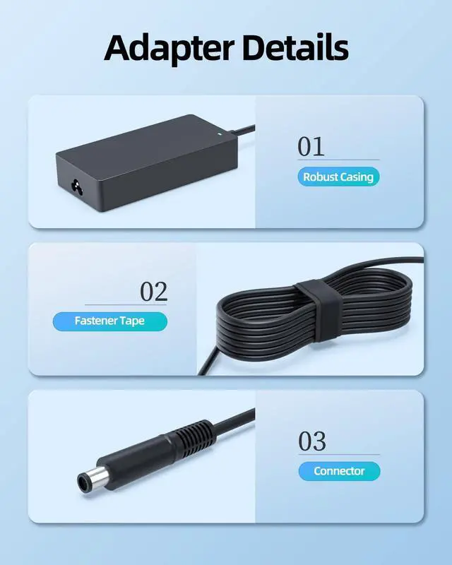 Alt view image 5 of 5 - 180W 130W AC Charger Fit for Dell-G-Series G3 G5 G7 G15 15 3500 5500 7500 17 7700 5510 5511 5520 5525 5521 Special Edition P46E P89F P100F P105F Laptop Power Supply Adapter Cord