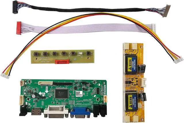 Alt view image 5 of 5 - FanyiTek DVI VGA Audio Controlller Kit for 15" 1024x768 2Pin 4CCFL Backlight 20Pin LVDS LCD Screen LTM150XH LTA150B850F LQ150X1LW71N LQ150X1LW73