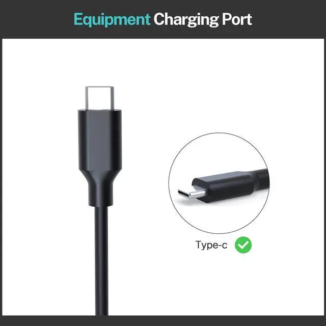 Alt view image 2 of 5 - 100W-USB-C AC Charger Fit for Acer-Swift-Go 14 16 SFG14-72/72T/73T/63T SFG16-72T, Swift X 14 SFX14-72G, TravelMate P4 16 TMP416-53, P6 14 TMP614-73T Laptop Power-Adapter Cord