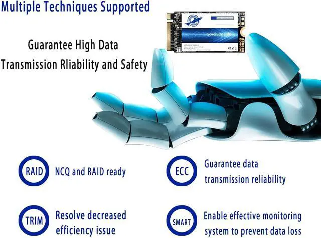 Alt view image 4 of 5 - Dogfish M.2 2242 SSD 1TB NVMe PCIe Gen3 x 4 Unit?a stato solido interna, 3D NAND TLC, SSD da gioco, velocit?R/W fino a 2200MB/s e 1800MB/s (M.2 2242 PCIe, 1TB)