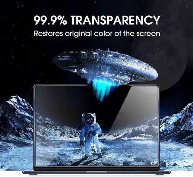 Alt view image 5 of 5 - amFilm Designed for MacBook Air 15-Inch (M4 Chip/M3 Chip/M2 Chip, 2023-2025 Released) Tempered Glass Screen Protector [Zero Bubbles][9H Hardness][ Anti-Scratch][ Anti-Fingerprint], 1 Pack