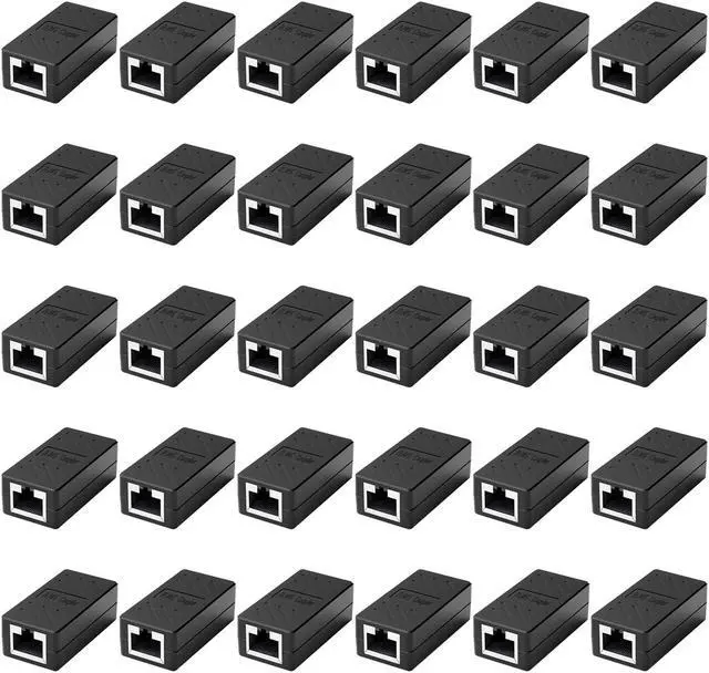 Main image of Azduou 30 PCS RJ45 Coupler RJ45 Inline Coupler Cat8 Cat7 Cat6a Cat6 Cat5e Cat5 Ethernet Coupler Ethernet Extension Cable Ethernet Cable Extenderfor TV, Router, PC, Network Switch, Xbox, PlayStation