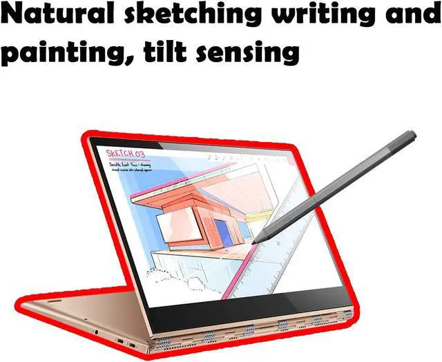 Alt view image 3 of 5 - Precision Pen Compatible with Lenovo ThinkPad X1 Tablet Gen 2,Yoga 520/720,4096 Levels Pressure,Supporting AES 2.0/1.0 and AIT Protocol