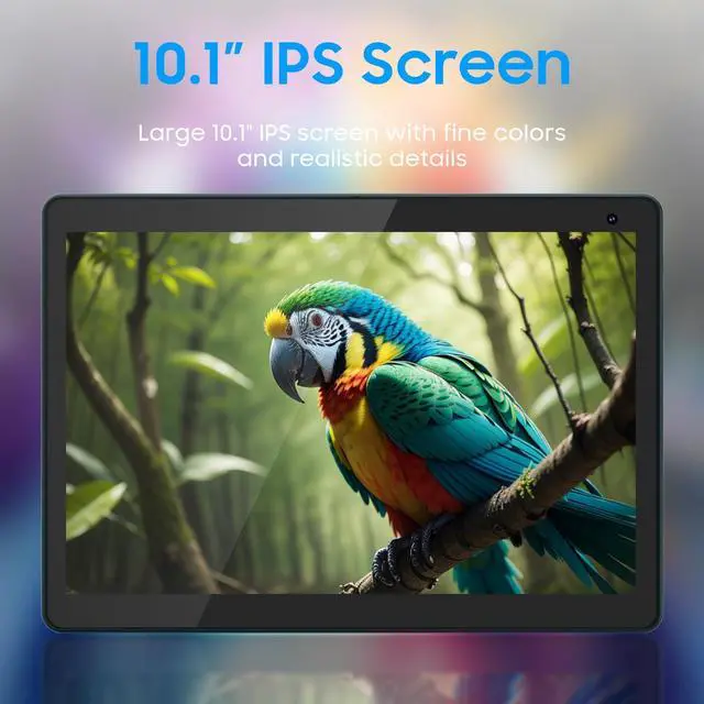 Alt view image 3 of 5 - COOPERS Tablet 10 inch, Android 14 Tablet, 32GB ROM 1TB Expand Computer Tablets, Quad Core Processor 6000mAh Battery, 1280x800 IPS Touch Screen, 2+8MP Dual HD Camera, Bluetooth WiFi Tablets PC