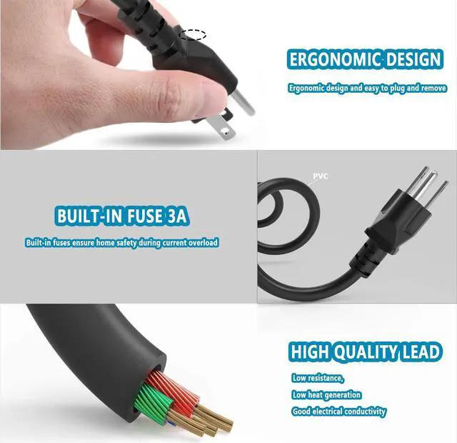 Alt view image 5 of 5 - 65W USB C Charger Compatible with Dell Inspiron 16 14 Charger 7620 2-in-1/14 7420 7425 Business Laptop,Replacement for Dell Inspiron 14 16 5630 5620 5625 5635 5420 5425 Type C Power Supply Cord