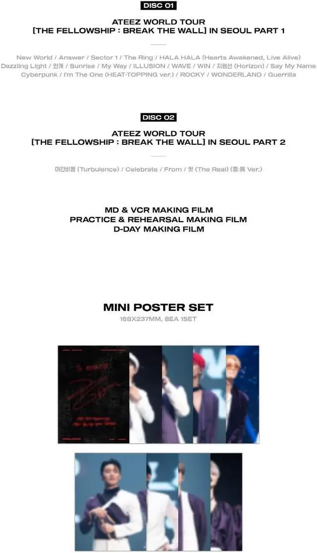 Alt view image 4 of 5 - ATEEZ WORLD TOUR [THE FELLOWSHIP : BREAK THE WALL] IN SEOUL DVD