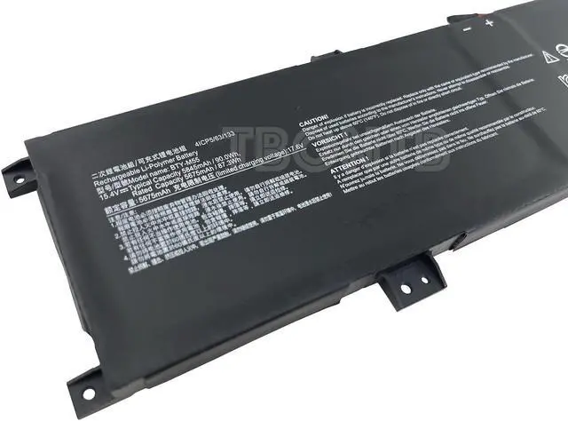 Alt view image 2 of 4 - TBONTB BTY-M55 Battery Compatible with MSI Alpha 15 A3DDK A4DEK B5EEK B5EX Alpha 17 B5EEK Pulse GL66 12UGK Sword 15 A11UG 925QA055H 4ICP5/63/133 Series [15.4V 90Wh 5845mAh]
