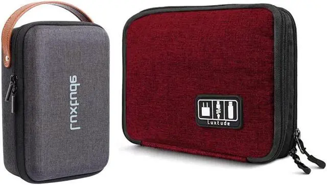Main image of Luxtude Large Electronics Organizer, Hard Carrying Case for Electronics, Charger Storage, Cord Storage