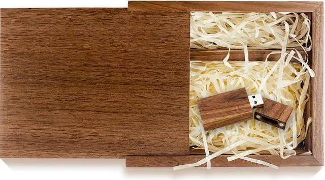 Main image of 128GB USB 3.0 Wooden USB Flash Drive,TATMOHIK Wedding USB Drive with Box for Storing Photos, Wood Thumb Drive with Gift Box for Birthday/Wedding/Christmas Day(Box:6.73x6.73x1.38 inch)