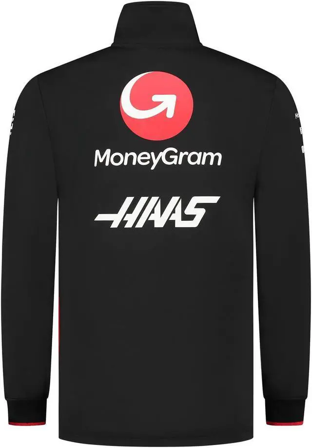 Alt view image 2 of 5 - CMC Motorsports Haas Racing F1 2023 Team Fitted 1/4 Zip Sweater Black