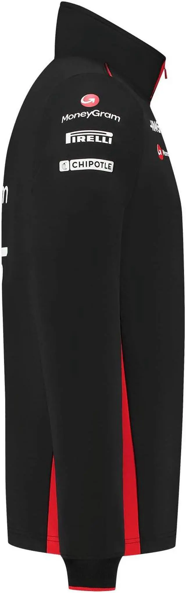 Alt view image 4 of 5 - CMC Motorsports Haas Racing F1 2023 Team Fitted 1/4 Zip Sweater Black