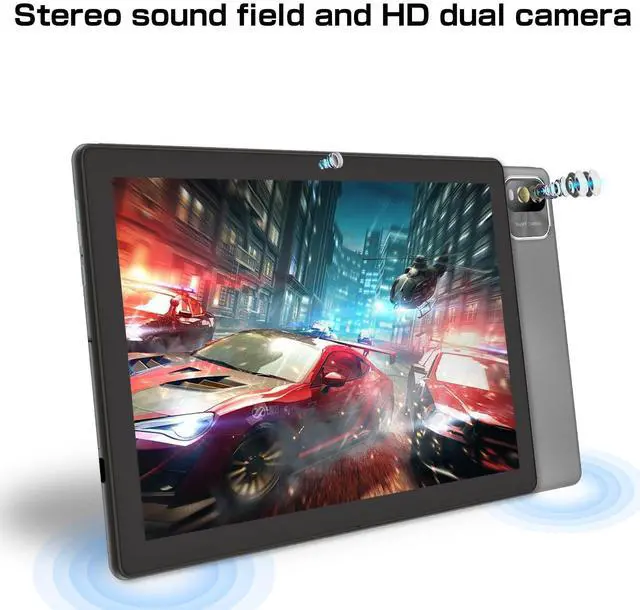 Alt view image 5 of 5 - VOLENTEX Android Tablet,10 inch Andriod 12 Tablet with 6+64GB ROM, Quad-Core Processor, Google Certified, 1280 * 800 IPS HD Display, Daul Camera, 6000mAh Battery, WiFi 6, Bluetooth (Gray)