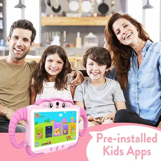 Alt view image 2 of 5 - YosaToo Kids Tablet 7 inch Tablet for Kids Toddlers Tablet with Case WiFi Dual Camera, Kids Android Learning Tablet Kids Software Installed Parent Controls for Boys Girls