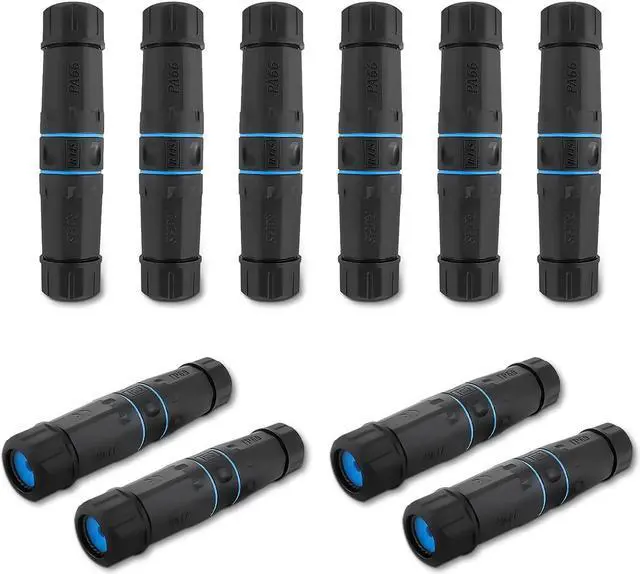 Main image of 10 PCS IP68 Waterproof RJ45 Coupler, Shielded Pure Copper Ethernet Coupler, IP68 Waterproof Outdoor LAN Cable Connector for Cat5, Cat5e/Cat6/Cat7/Cat8 Ethernet Cable (Female)
