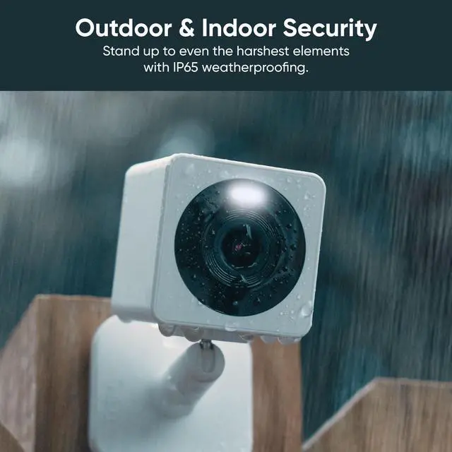 Alt view image 4 of 5 - Wyze Cam OG Indoor/Outdoor 1080p Wi-Fi Smart Home Security Camera with Color Night Vision, Built-in Spotlight, Motion Detection, 2-Way Audio, Compatible with Alexa & Google Assistant, White